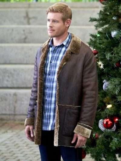 Nostalgic Christmas Trevor Donovan Brown Shearling Jacket