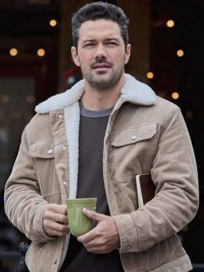 Coyote Creek Christmas 2021 Dylan Bailey Beige Shearling Jacket