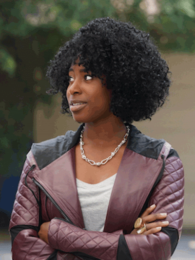 Kirby Howell Baptiste Why Women Kill Taylor Harding Biker Leather Jacket
