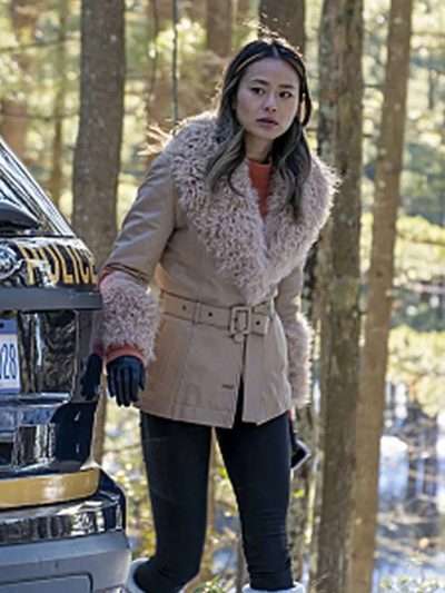 Jamie Chung Dexter New Blood Shearling Jacket