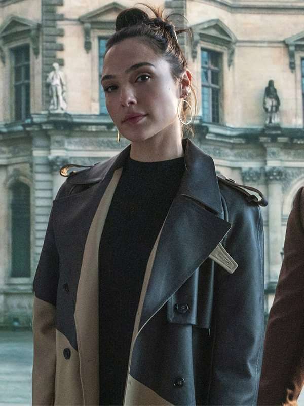 The Bishop Red Notice 2021 Gal Gadot Trench Coat