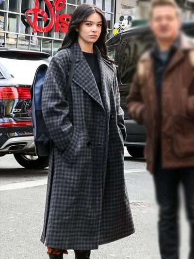Kate Bishop Tv Series Hawkeye Hailee Steinfeld Black Cotton Trench Coat