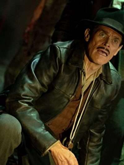 Willem Dafoe Nightmare Alley Leather Jacket