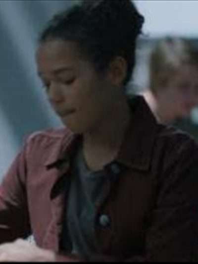 Taylor Russell Maroon Cotton Jacket