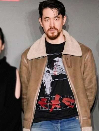 Snake Eyes Andrew Koji Brown Shearling Leather Jacket