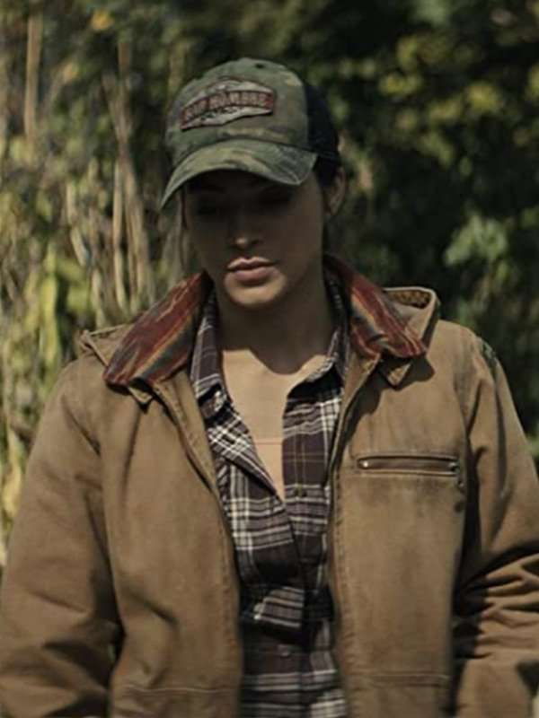 Hernandez Don't Breathe 2 Stephanie Arcila Brown Leather Jacket
