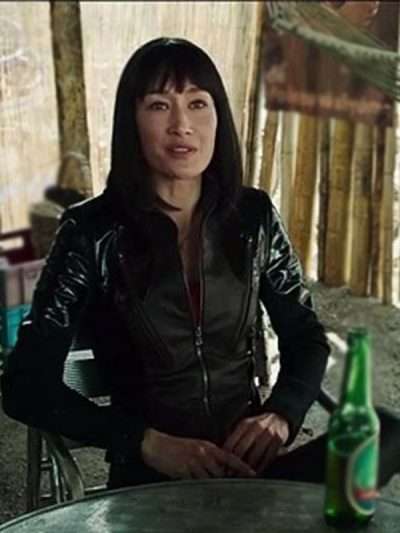 Maggie Q The Protege Black Biker Jacket