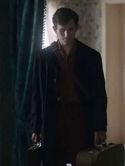 Harry Melling The Queen’s Gambit Black Coat