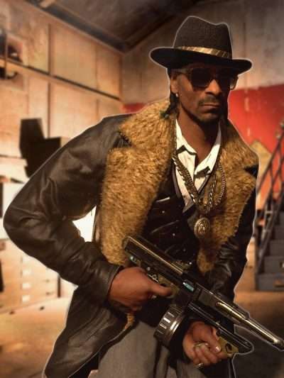 Snoop Dogg Call of Duty Brown Shearling Coat