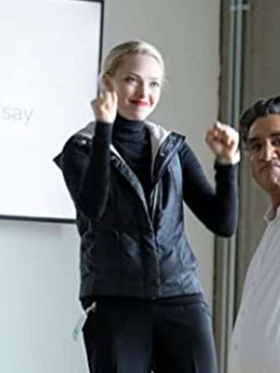 The Dropout Elizabeth Holmes Grey Zipper Vest