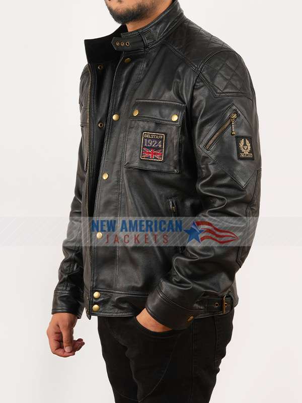 Top Gear Matt LeBlanc Black Quilted Jacket