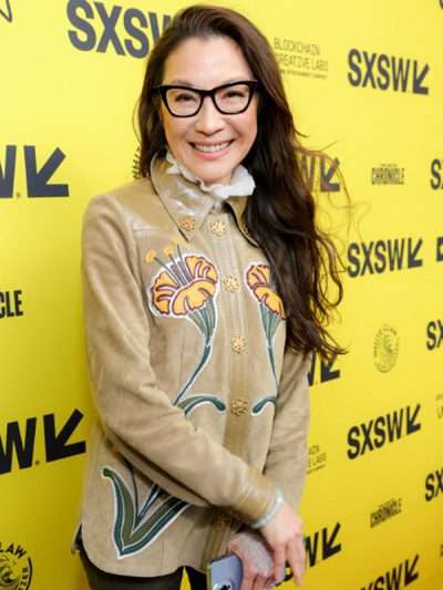 Michelle Yeoh Everything Everywhere All at Once Suede Jacket