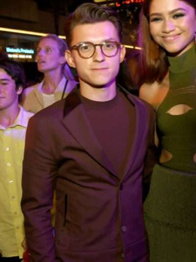 Tom Holland Hollywood Power Couples Brown Blazer
