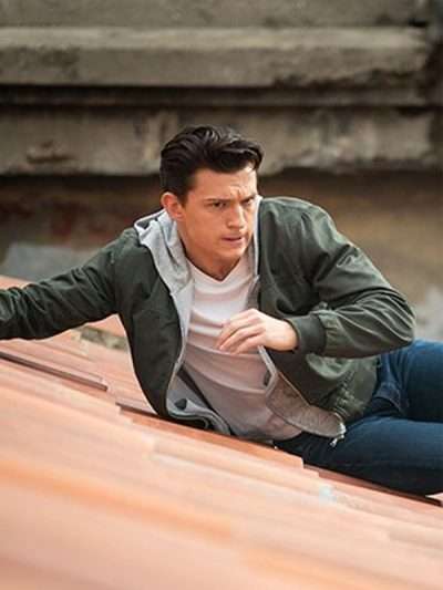 Tom Holland Uncharted Green Cotton Jacket