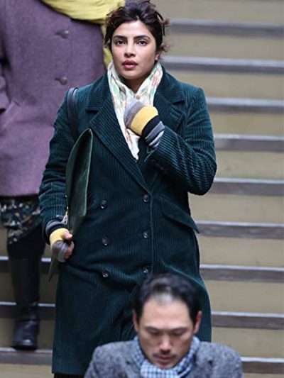 Priyanka Chopra Jonas Love Again Green Trench Coat