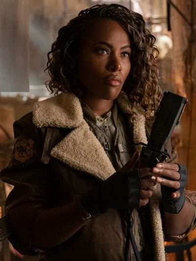 Jurassic World: Dominion Kayla Watts Brown Shearling Jacket