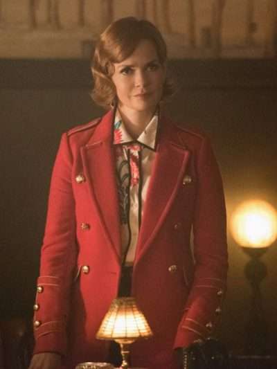 Penelope Blossom Riverdale Red Trench Coat