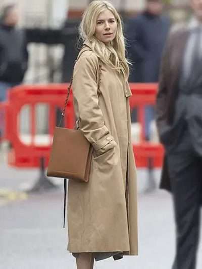 Sienna Miller Anatomy of a Scandal Buttoned Coat