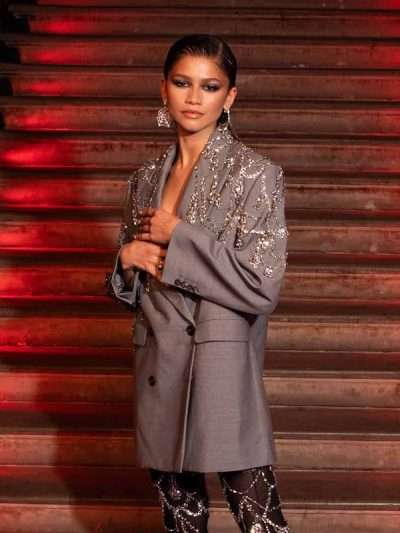 Zendaya Spider Man No Way Home Grey Coat