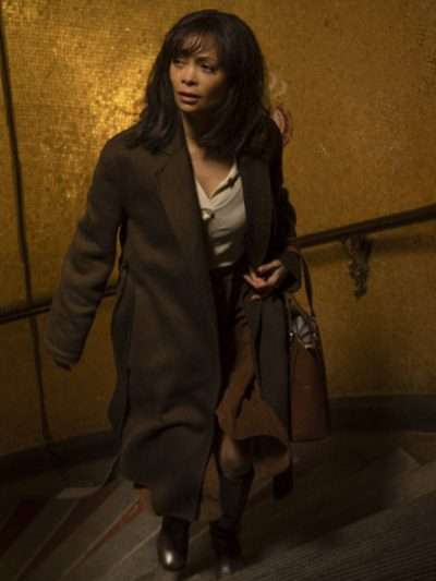 Celia Harrison All the Old Knives Thandiwe Newton Wool Coat