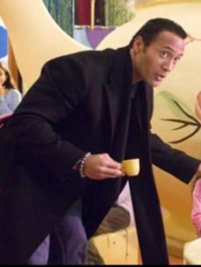 Dwayne Johnson The Game Plan Black Coat