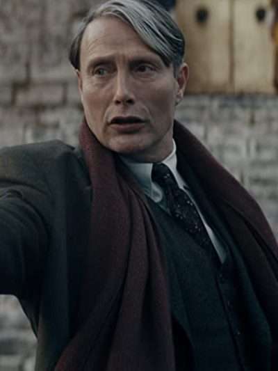 Mads Mikkelsen Fantastic Beasts: The Secrets of Dumbledore Black Wool Coat