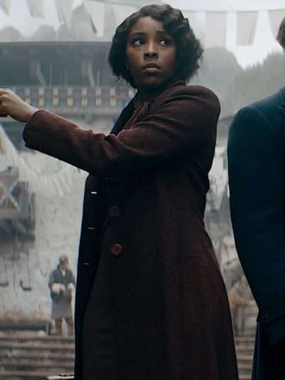 Jessica Williams Fantastic Beasts: The Secrets of Dumbledore Maroon Trench Coat