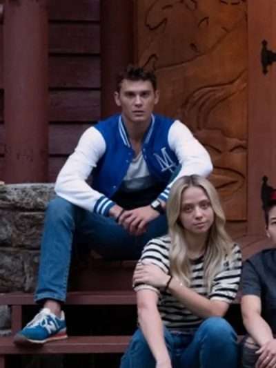Cooper Koch They/Them Blue Varsity Jacket