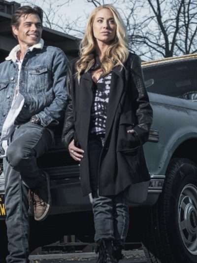 Danielle C. Ryan Double Threat Black Wool Coat