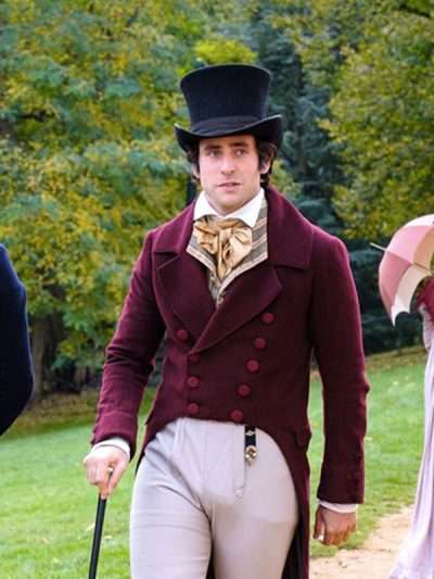 Oliver Jackson-Cohen Mr. Malcolm's List Maroon Tail Coat