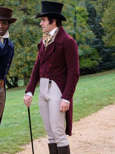 Oliver Jackson-Cohen Mr. Malcolm's List Maroon Tail Coat