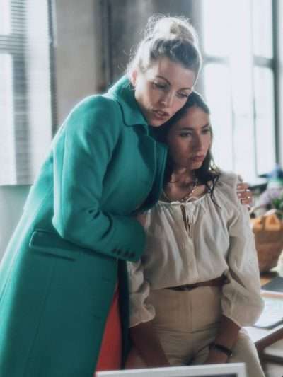 Erika Joy Mitschrich Nothingman Blue Wool Coat
