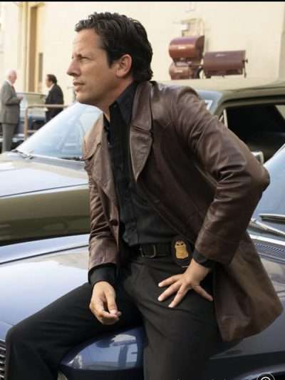 Moran The Offer Brown Leather Blazer
