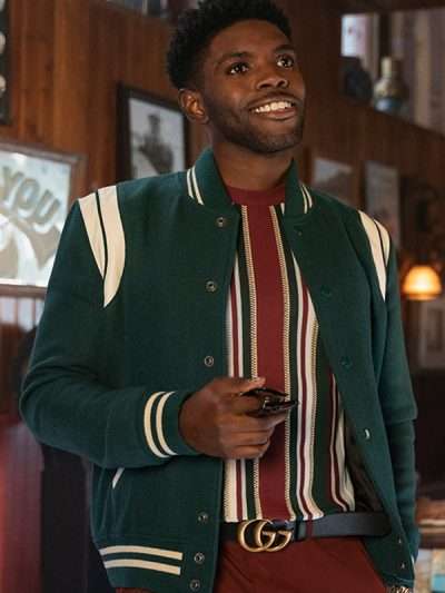 Tian Richards Tom Swift 2022 Green Varsity Jacket