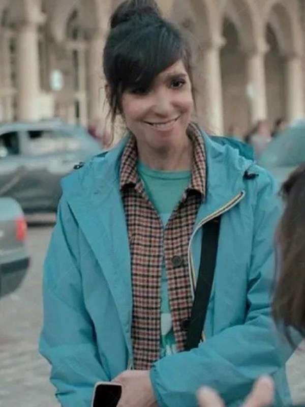 " Nora Hamzawi Irma Vep Blue Jacket"