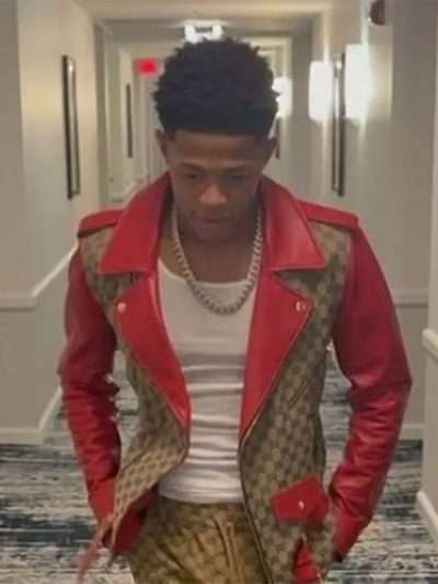 Yk Osiris American Singer Red Leather Jacket