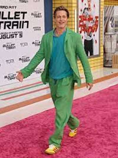 Brad Pitt Bullet Train Green Suit