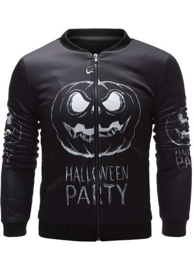 Halloween Party Black Bomber Jacket