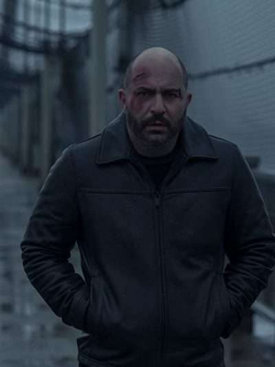 Lior Raz Hit & Run Black Leather Jacket