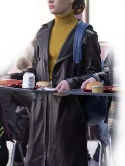 Yasmeen Fletcher Ms Marvel Black Leather Trench Coat