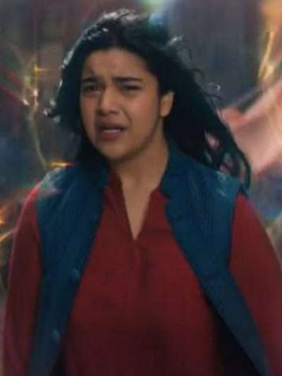 Iman Vellani Ms. Marvel Blue Vest