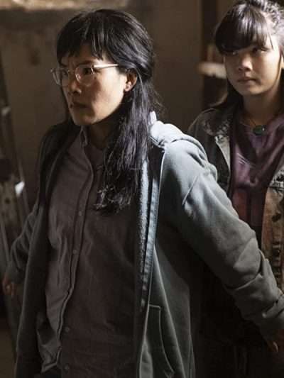 Ali Wong Paper Girls Grey Hooded Jacket