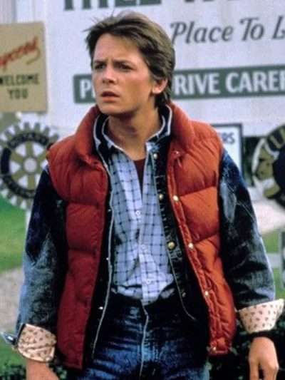 Michael J. Fox Back to the Future Puffer Vest