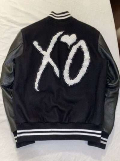 "The Weeknd Canadian Singer Black Varsity Jacket "