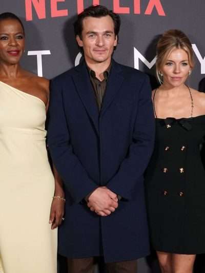 Rupert Friend Anatomy of a Scandal Blue Wool Coat
