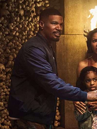 Jamie Foxx Day Shift Blue Bomber Jacket