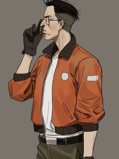 Disco Elysium Kim Kitsuragi Orange Bomber Jacket