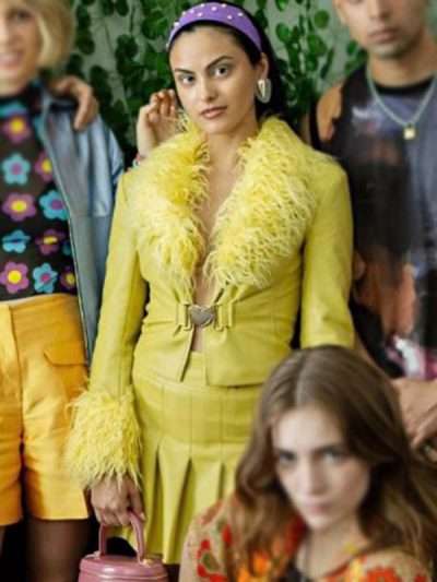 Camila Mendes Do Revenge Yellow Leather Jacket