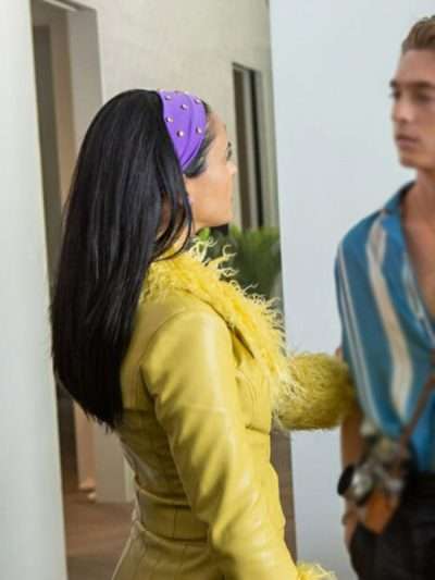 Camila Mendes Do Revenge Yellow Leather Jacket