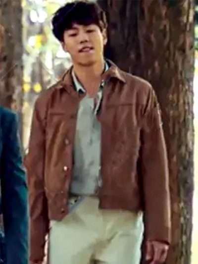 Hyun-Woo Lee Money Heist: Korea - Joint Economic Area Brown Leather Jacket